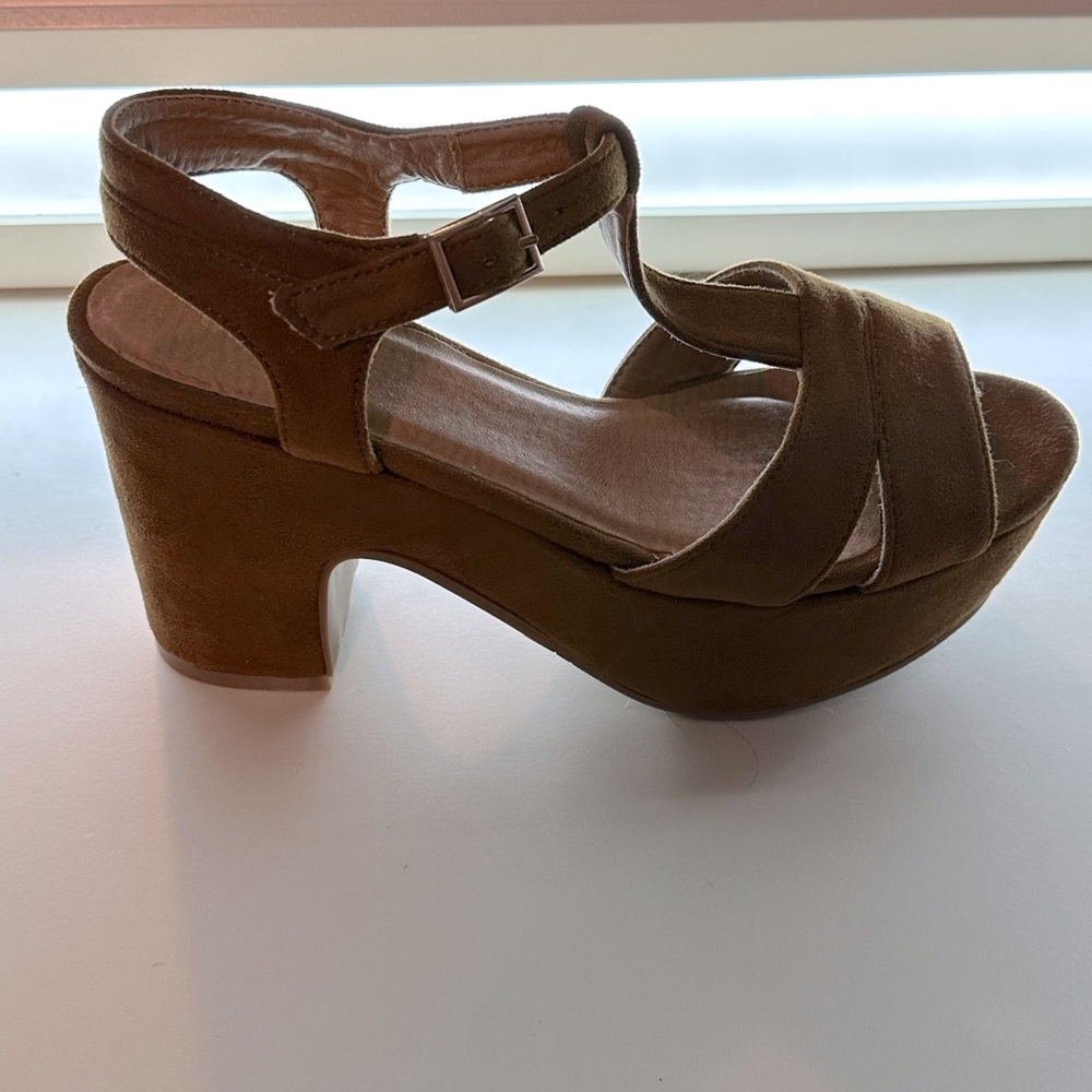 Cupid soft suede platform sandals